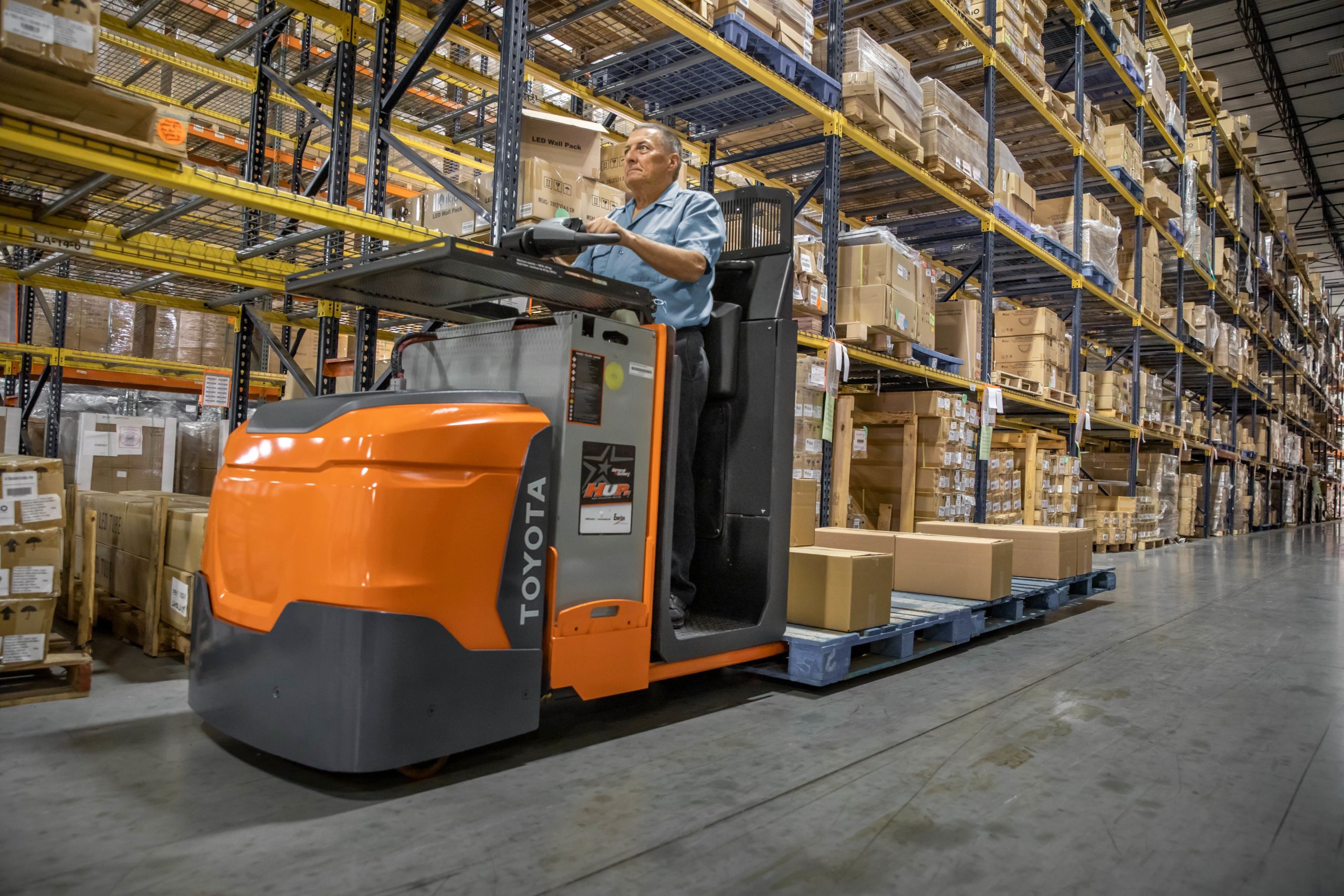 Order picker forklifts are utilized for picking and transporting individual items